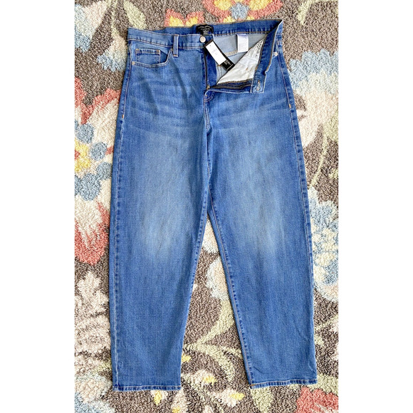 Banana Republic Jeans Womens Size 14 TALL NEW Barrel Jean High Rise Casual Denim - Picture 3 of 9